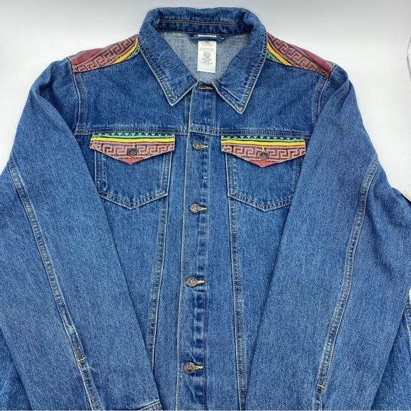 Disney Parks 25th Anniversary Hercules Embroidered Denim Jean Jacket - XL - Picture 3 of 16